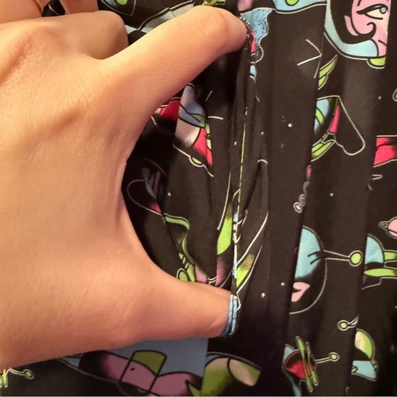 Sourpuss Clothing Retro Space-Themed Skirt - Picture 4 of 8